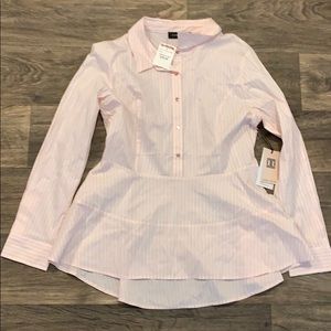 Ivanka Trump Button Down Peplum Top
